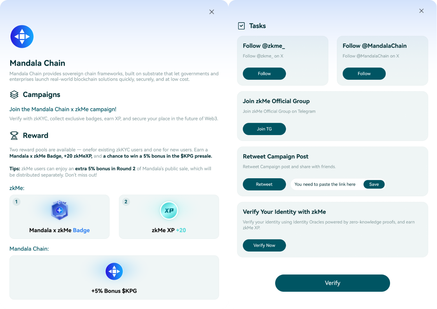 Mandala Chain × zkMe: Unlock More as You Verify Privately