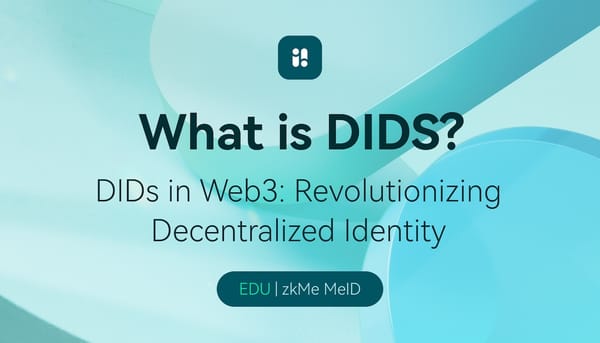 what is dids? - zkMe MeID